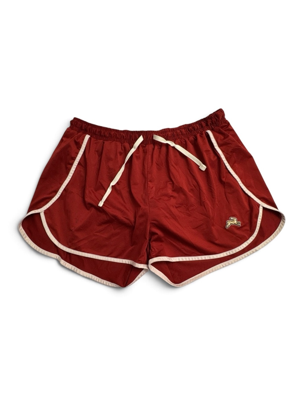 Tracksmith Womens Twilight Split Shorts Drawstring Running Medium Red *Read